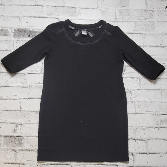 Vero Moda Black Shift Dress • Size Large • 3/4 Sleeve Business Casual - Picture 3 of 7